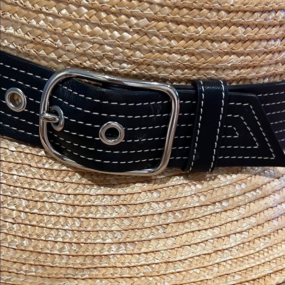 COACH CLOCHE STRAW HAT MADE IN ITALY - NWOT - Picture 10 of 10